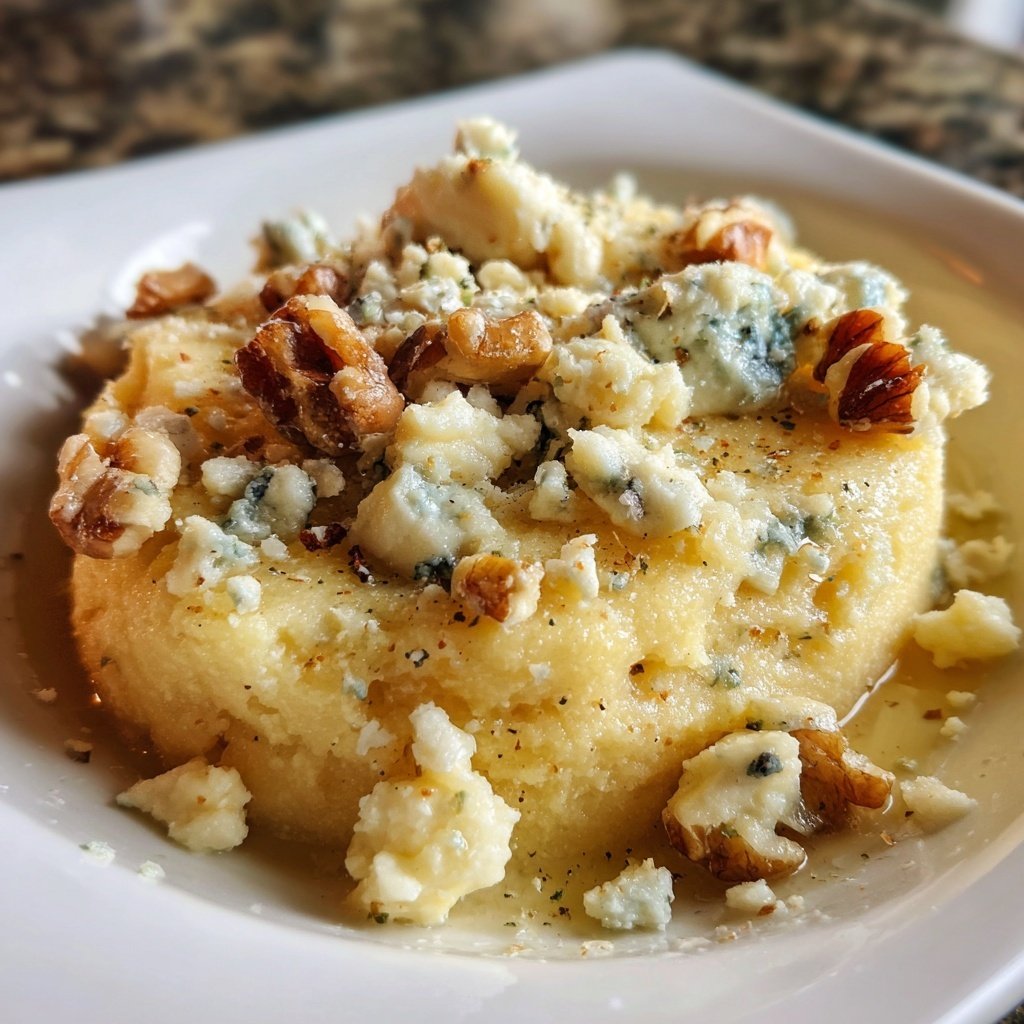 Polenta mit Gorgonzola
