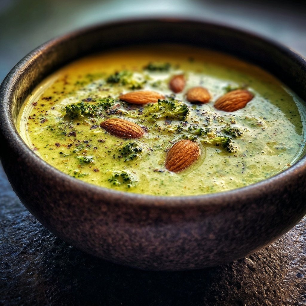 Brokkoli Suppe Mit Mandelmus