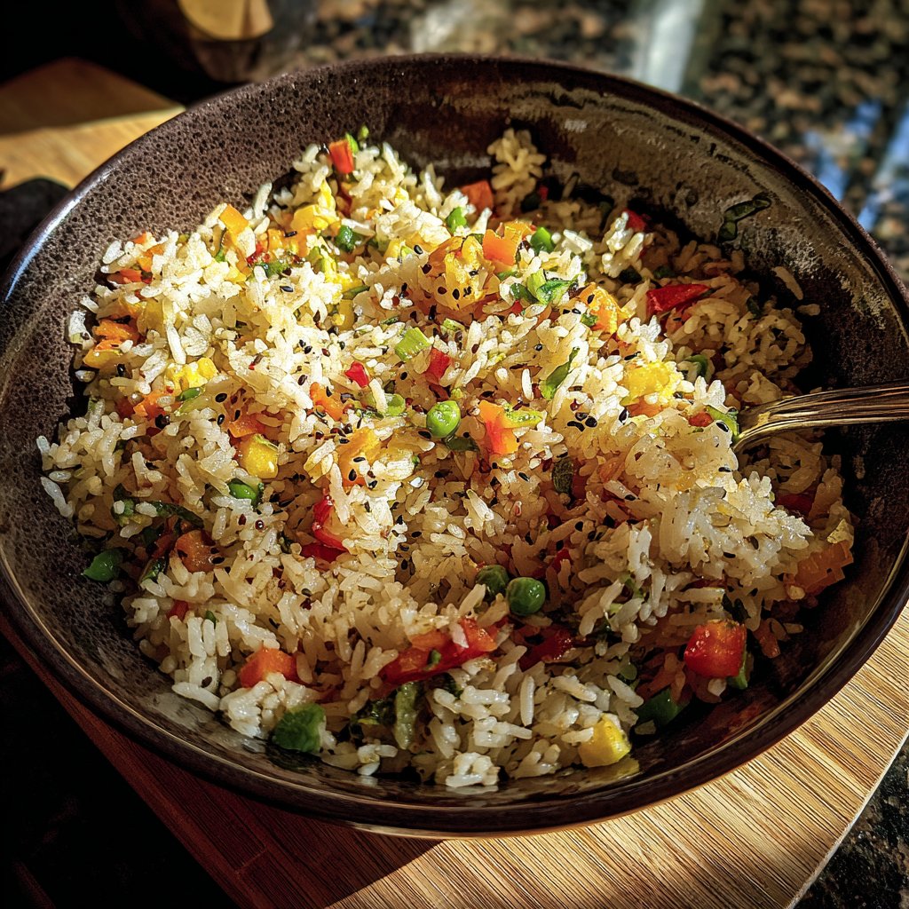 Gebratener Reis mit Sesamöl