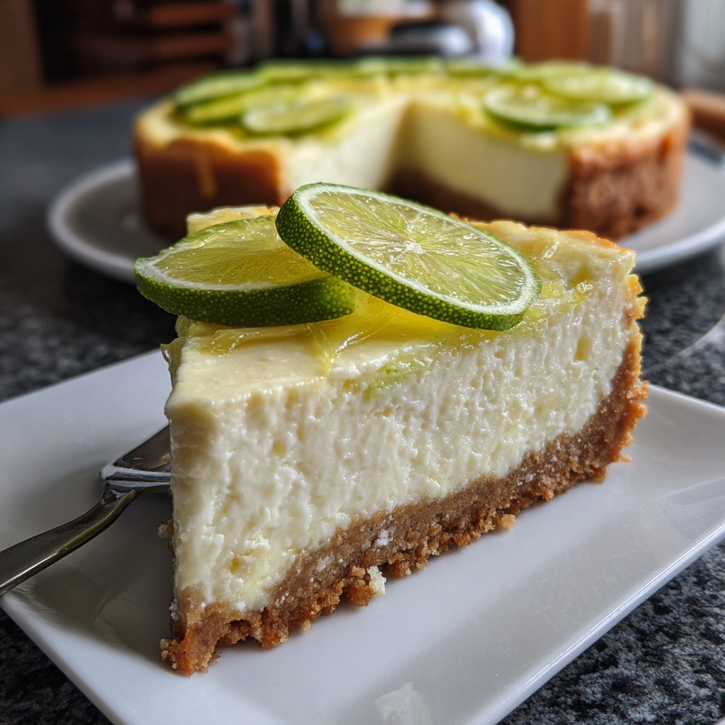 Käsekuchen mit Quark und Limette