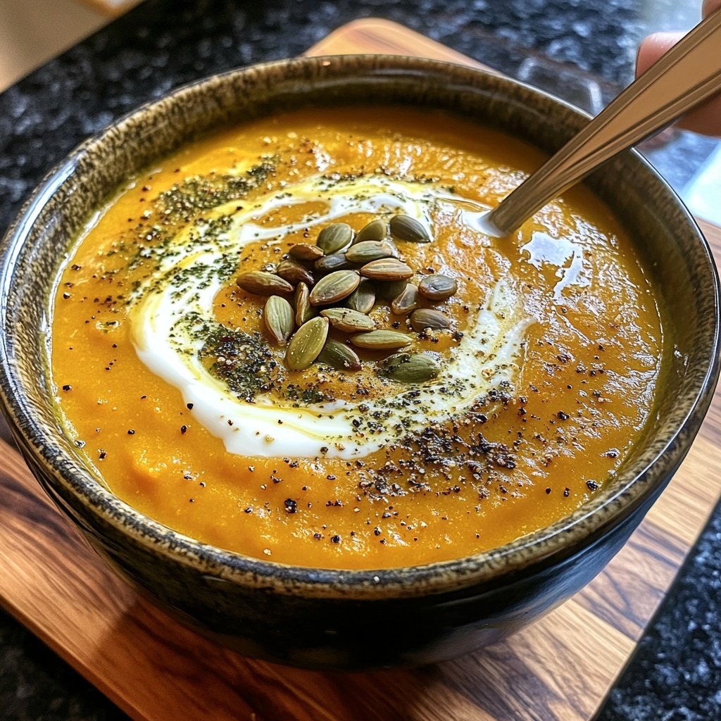 Kürbissuppe aus dem Ofen