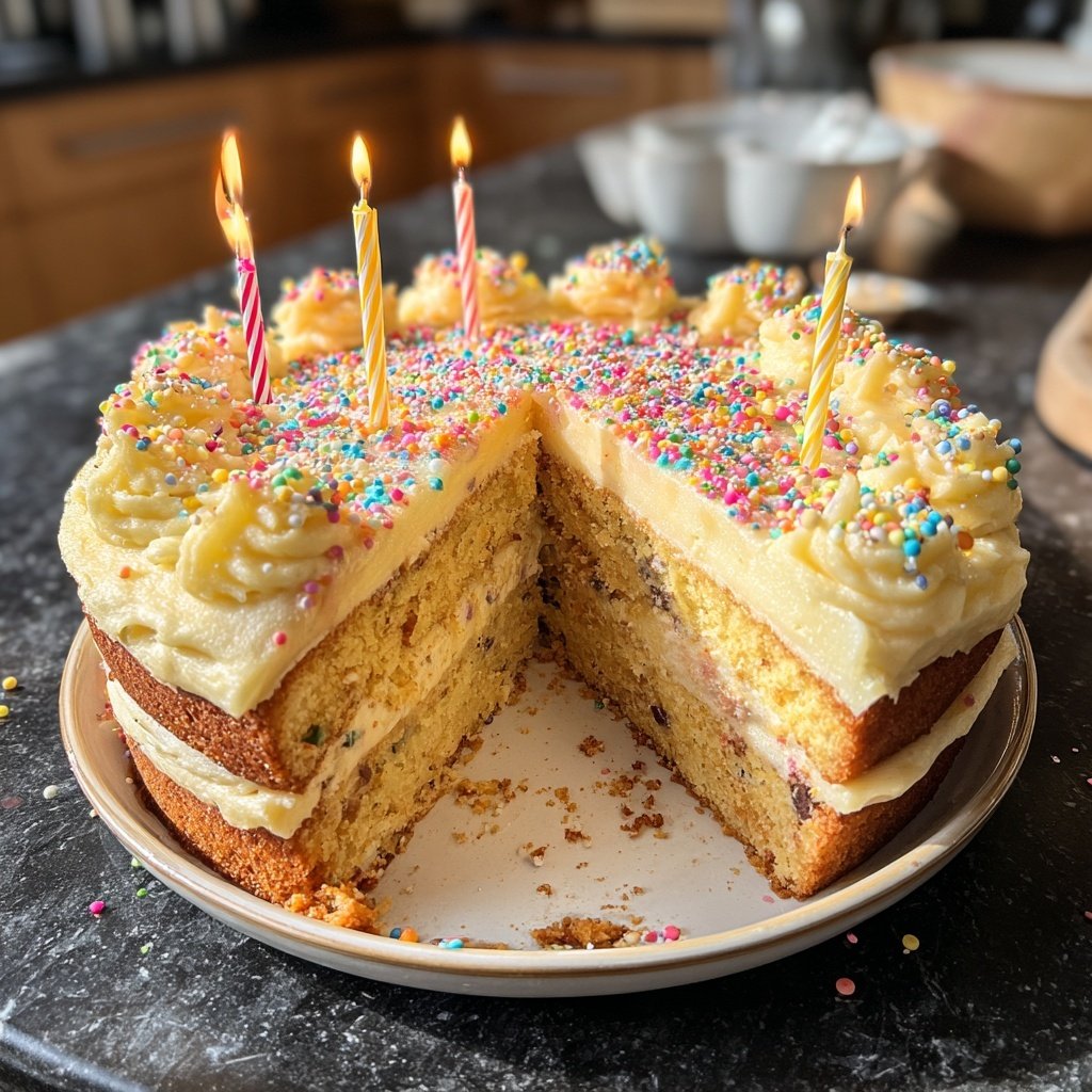 Geburtstagskuchen mit Kerzen