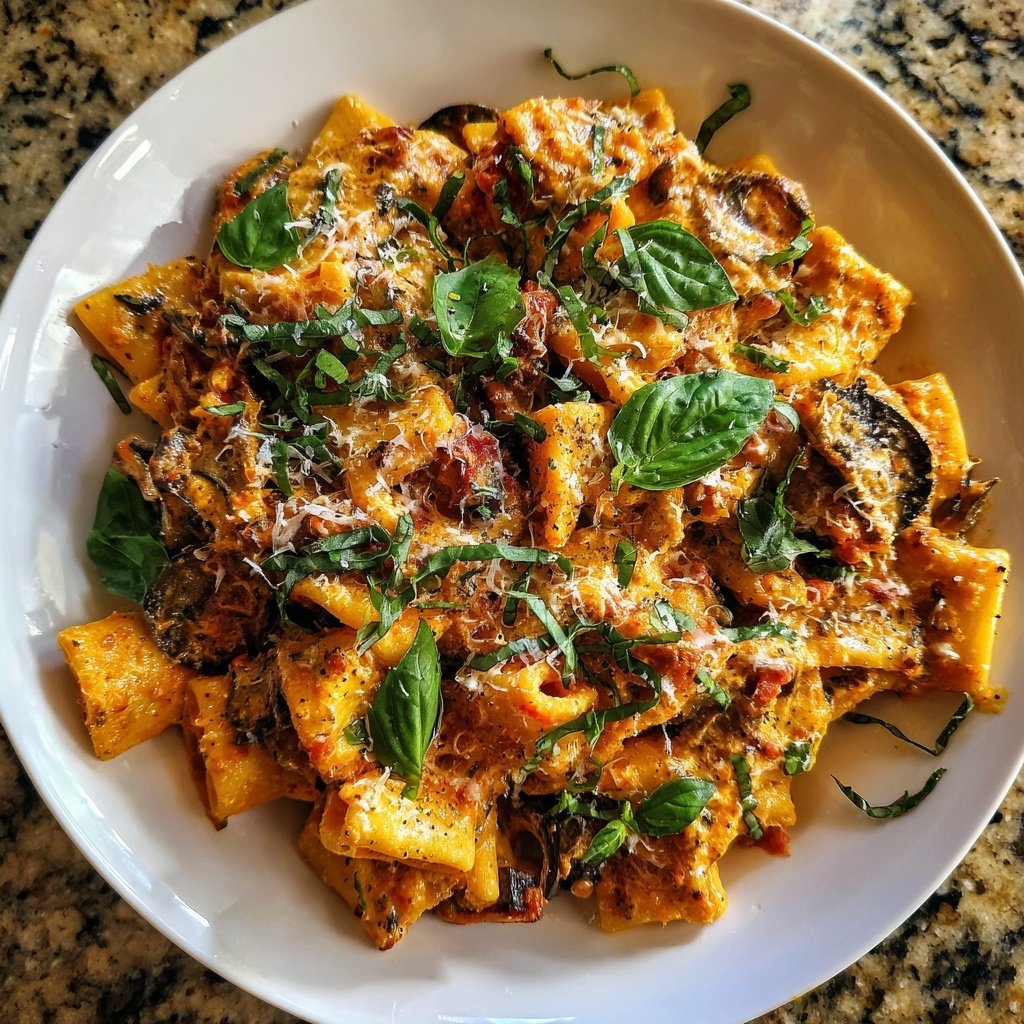 Internationale Küche Italienische Pasta alla Norma