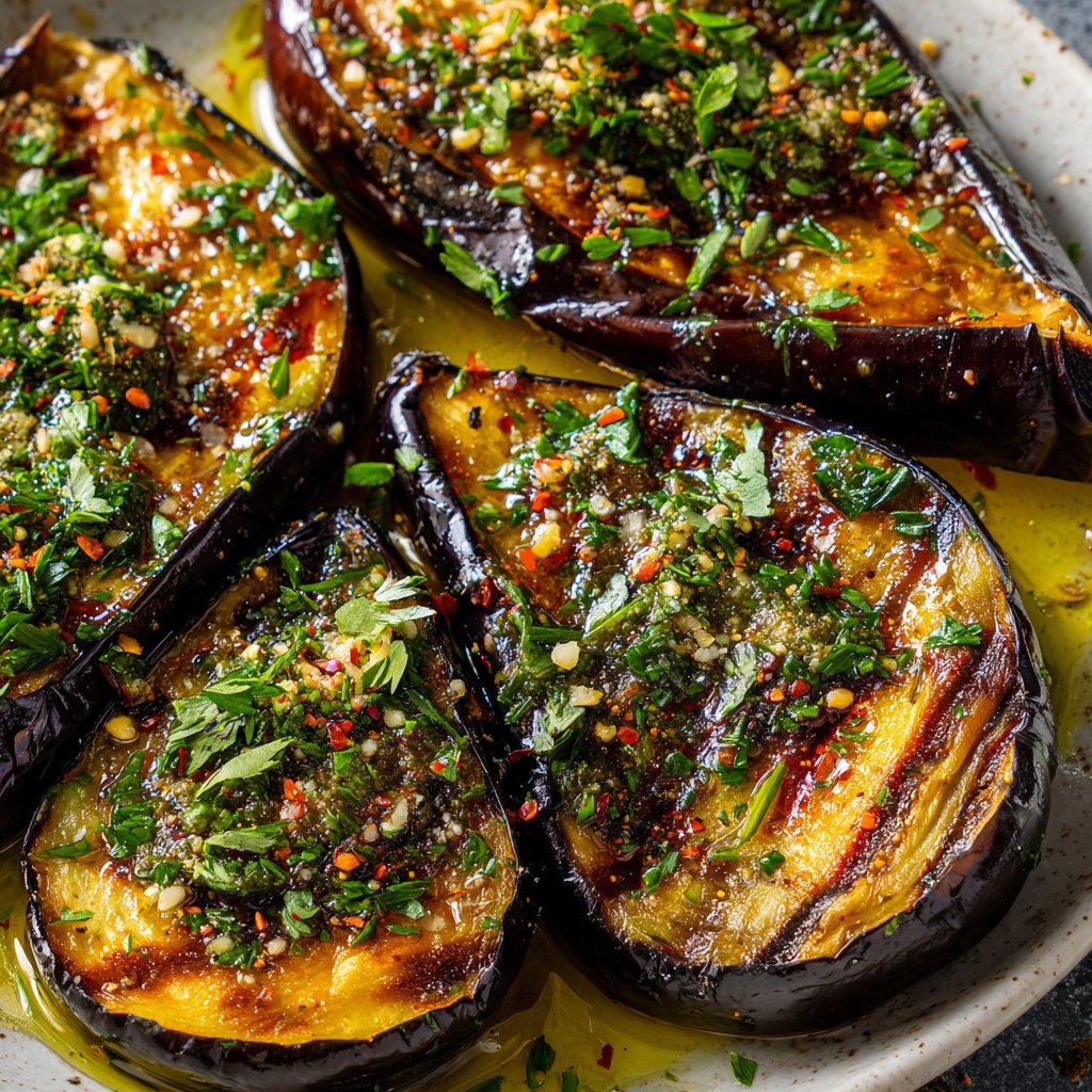 Auberginen aus dem Ofen weich