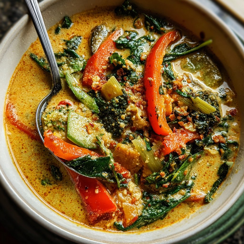 Vegetarisches Curry mit Kokosmilch