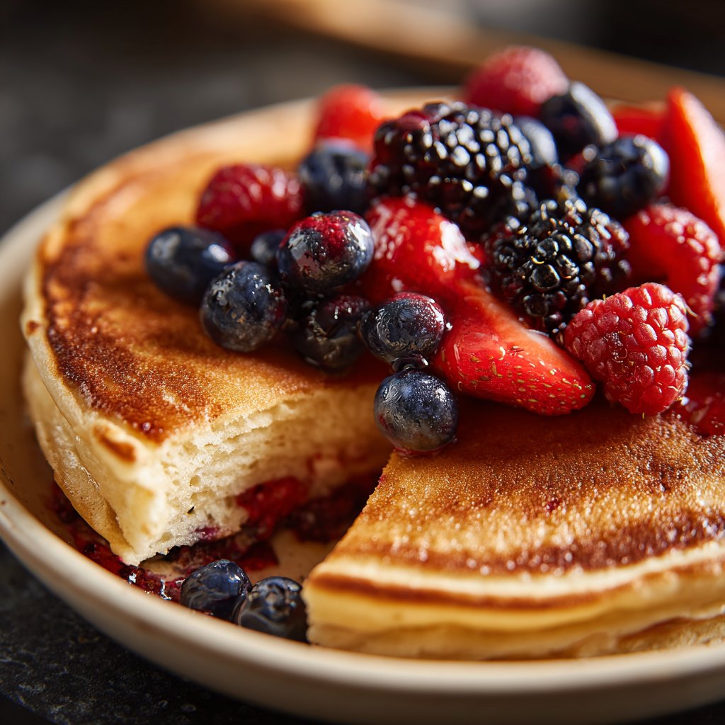 Pfannkuchen mit Beerenmix