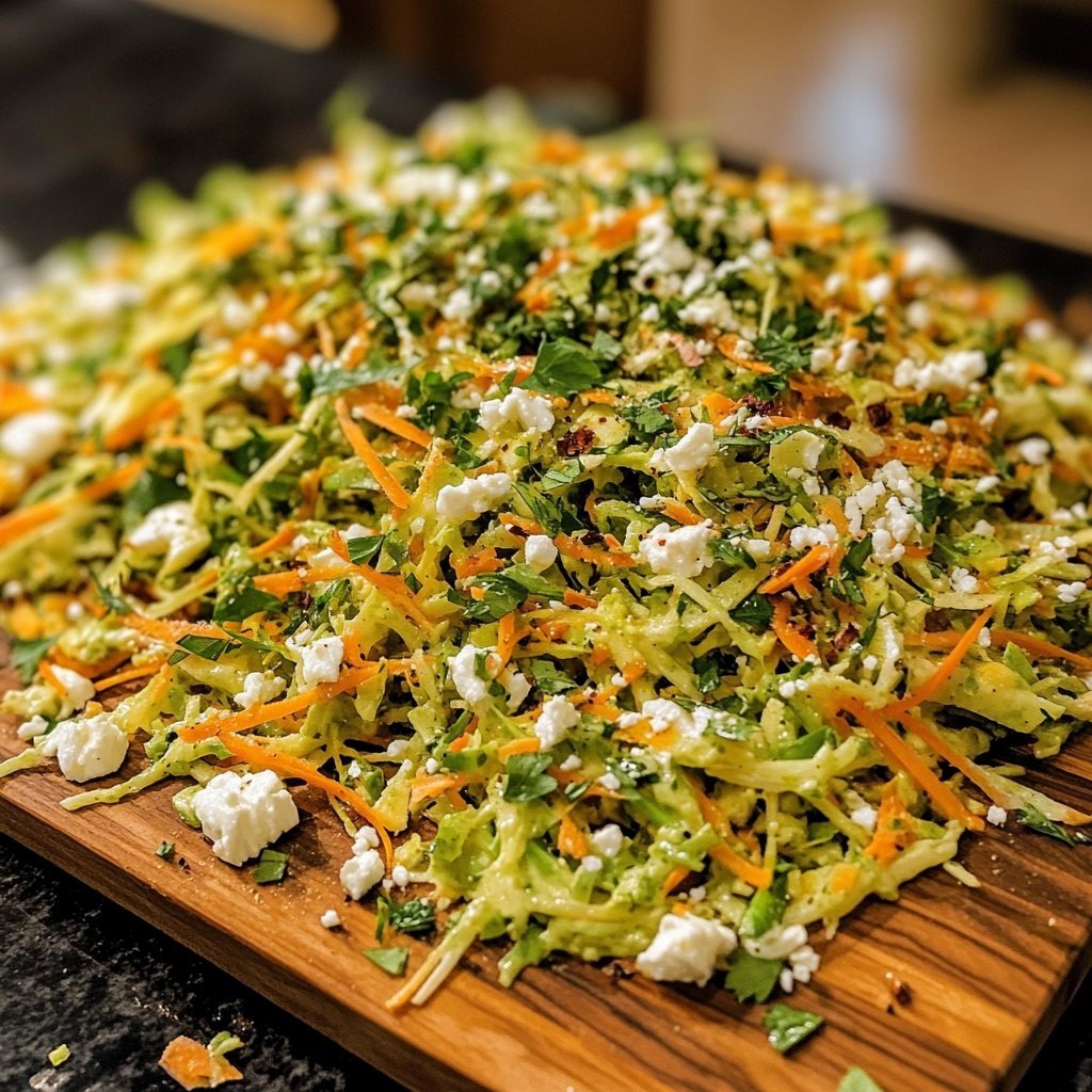 Green Goddess Salat mit Spitzkohl und Feta