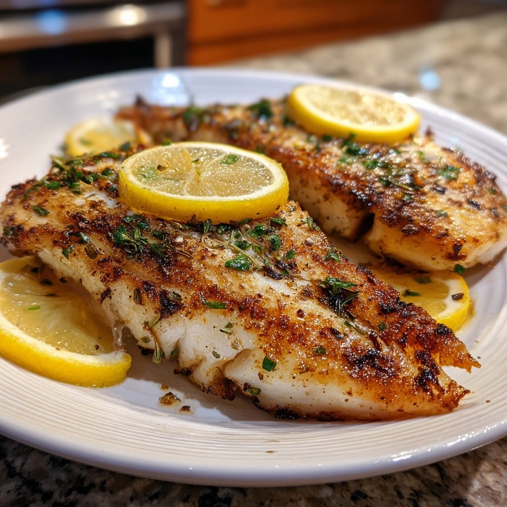 Gesund & Leicht Zitronen-Gegrillter Fisch