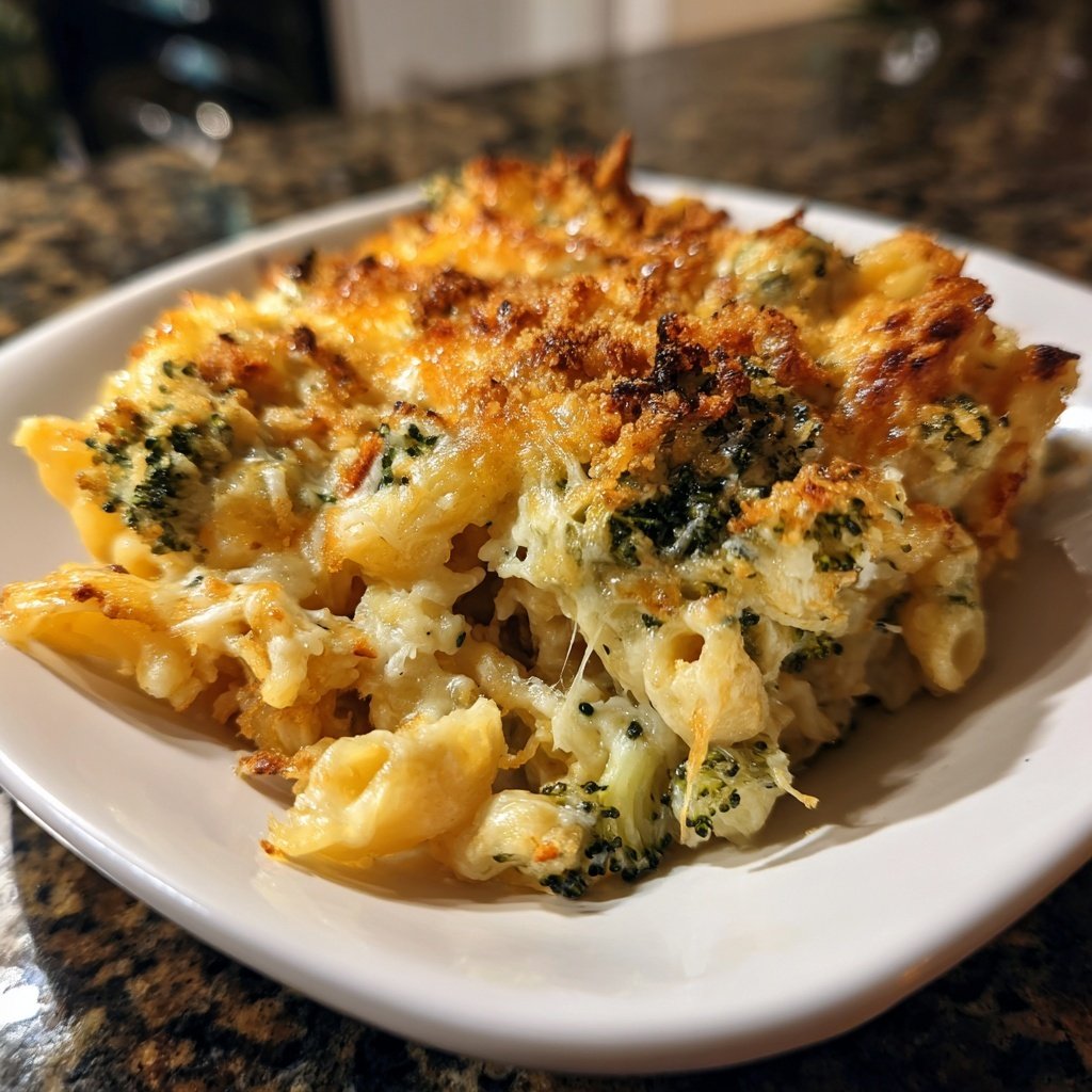 Brokkoli Nudel Auflauf