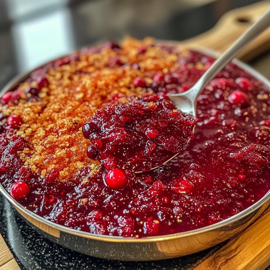 Hausgemachte Orangen-Cranberry-Soße