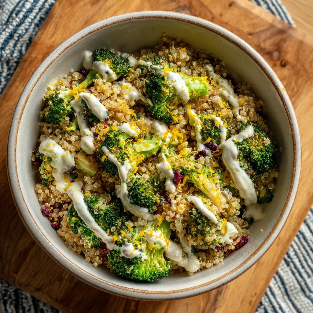 Kalorienarme Quinoa Bowl Mit Brokkoli